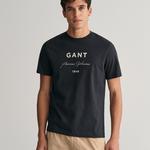 GANT koszulka z graficznym nadrukiem Script 