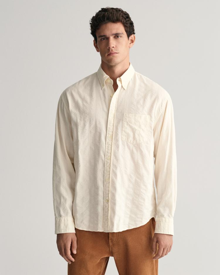 GANT koszula w paski Relaxed Fit Dobby - 3240053
