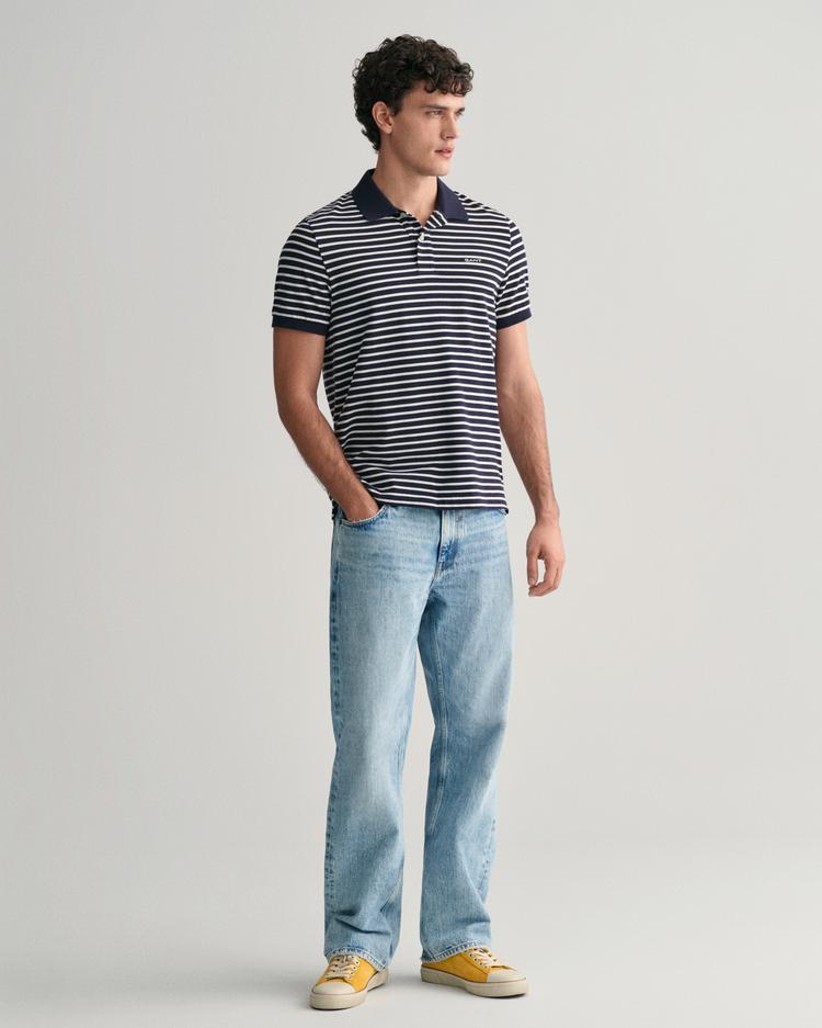 GANT Striped Piqué Polo Shirt  - 2013038