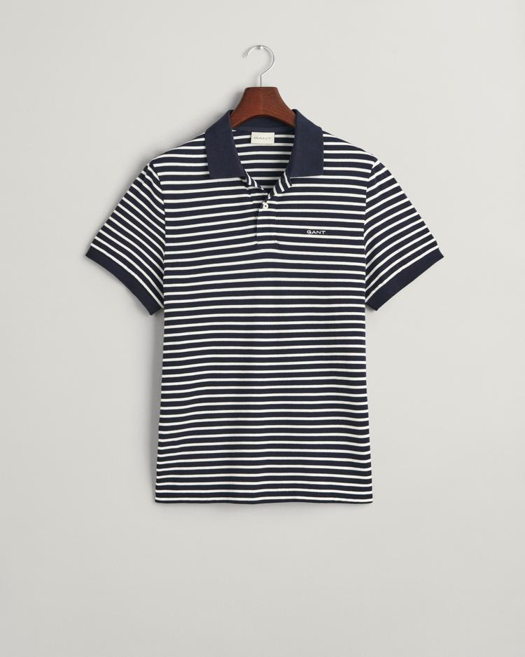 GANT Striped Piqué Polo Shirt 