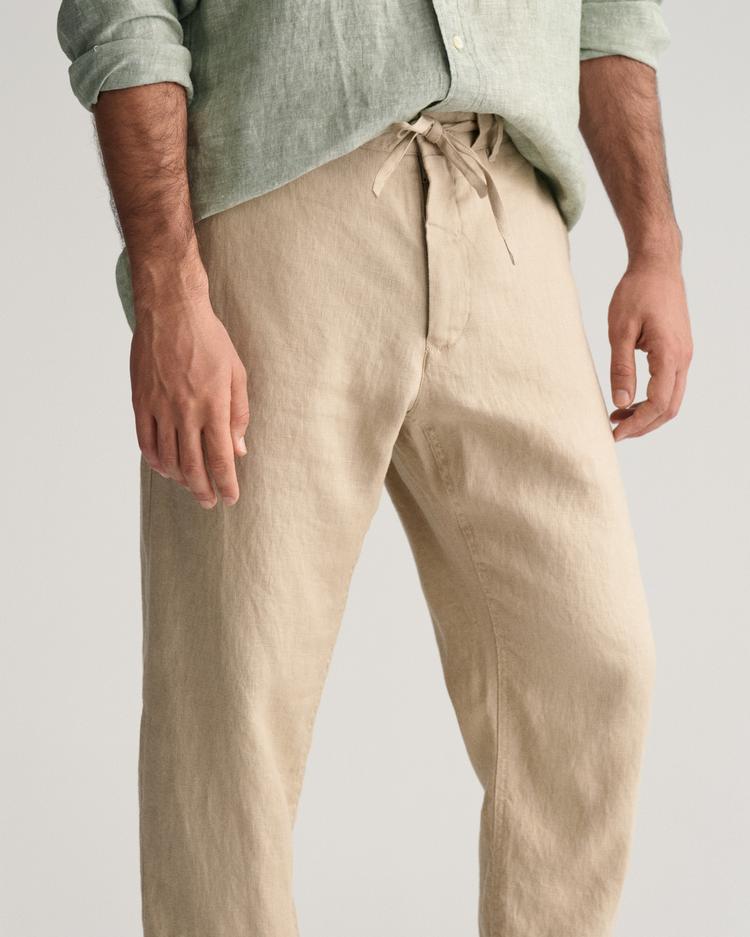 GANT Relaxed Fit Linen Drawstring Pants 