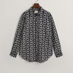 GANT Relaxed Fit G Patterned Cotton Silk Shirt 