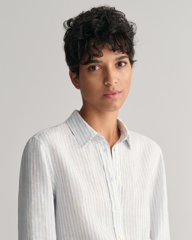GANT Regular Fit Striped Linen Shirt