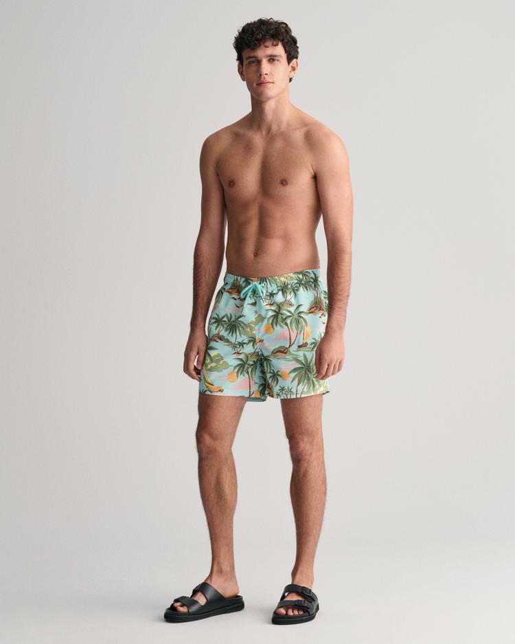 GANT Hawaiian Print Swim Shorts - 922416008