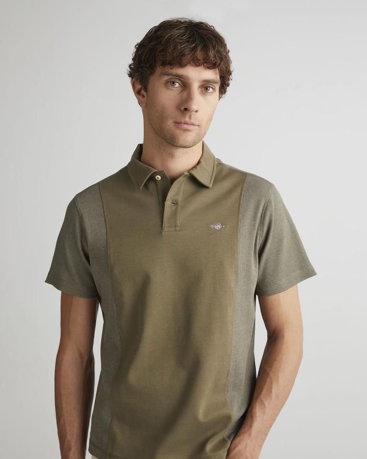 GANT Ribbed Patch Polo