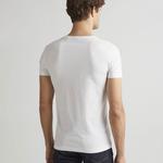 GANT T-shirt Original z dekoltem w kształcie litery V Slim Fit