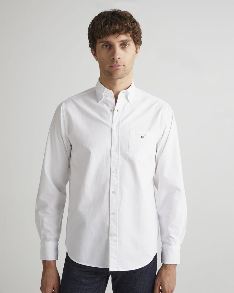 GANT męska koszula o kroju Regular Fit z bawełny Oxford