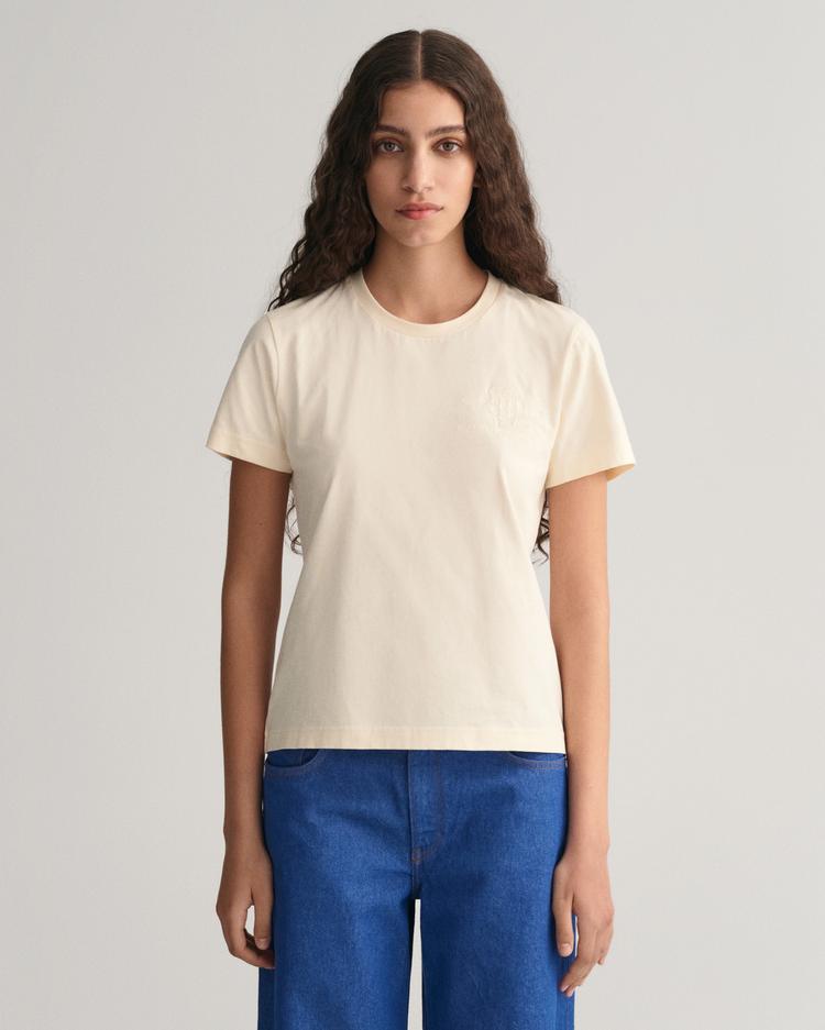 GANT T-shirt z motywem Shield w tej samej tonacji kolorystycznej - 4200262
